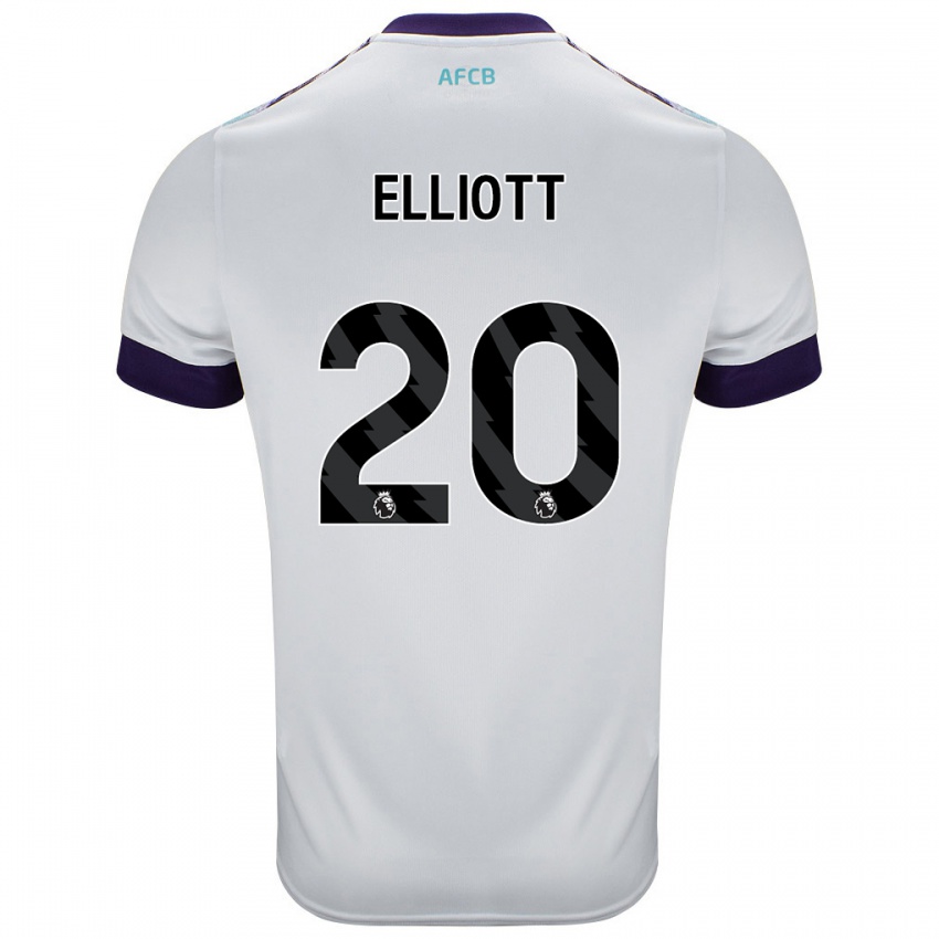 Criança Camisola Kaitlyn Elliott #20 Roxo Verde Branco Alternativa 2024/25 Camisa Brasil