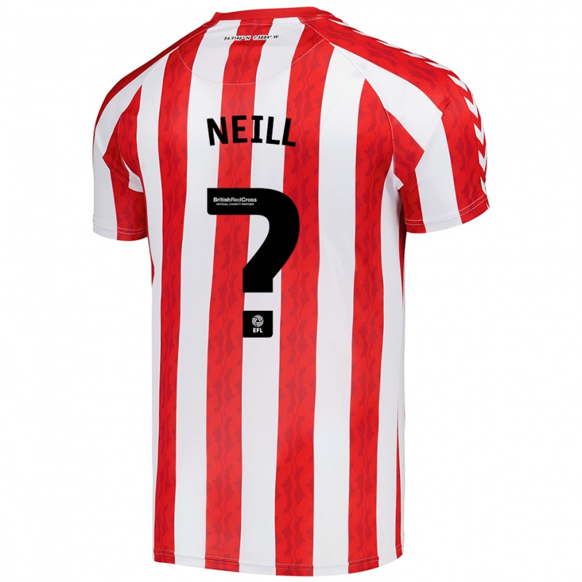 Homem Camisola Marcus Neill #0 Vermelho Branco Principal 2024/25 Camisa Brasil