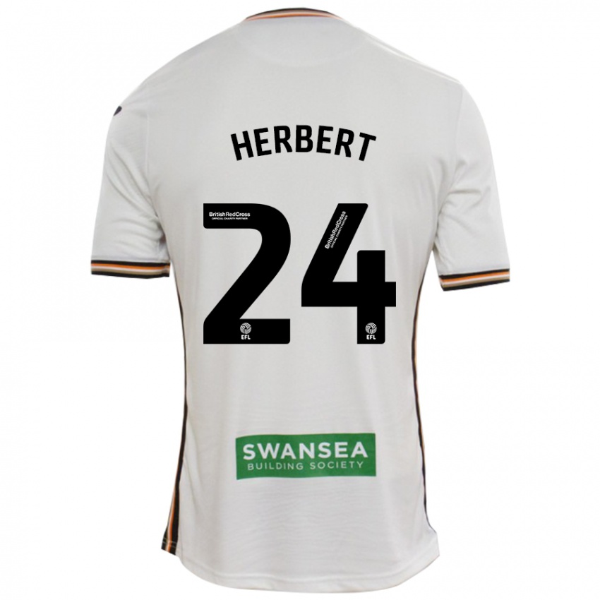 Homem Camisola Chelsea Herbert #24 Branco Principal 2024/25 Camisa Brasil