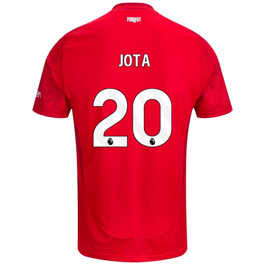 Homem Camisola Jota Silva #20 Vermelho Branco Principal 2024/25 Camisa Brasil