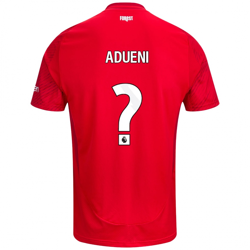 Homem Camisola Kevin Adueni #0 Vermelho Branco Principal 2024/25 Camisa Brasil