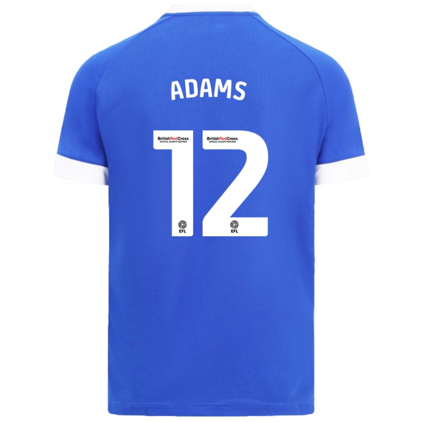 Homem Camisola Kelly Adams #12 Céu Azul Principal 2024/25 Camisa Brasil