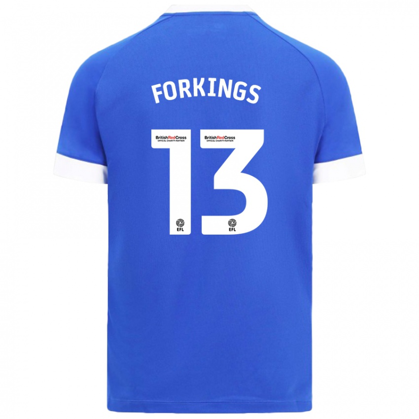 Homem Camisola Amelia Forkings #13 Céu Azul Principal 2024/25 Camisa Brasil