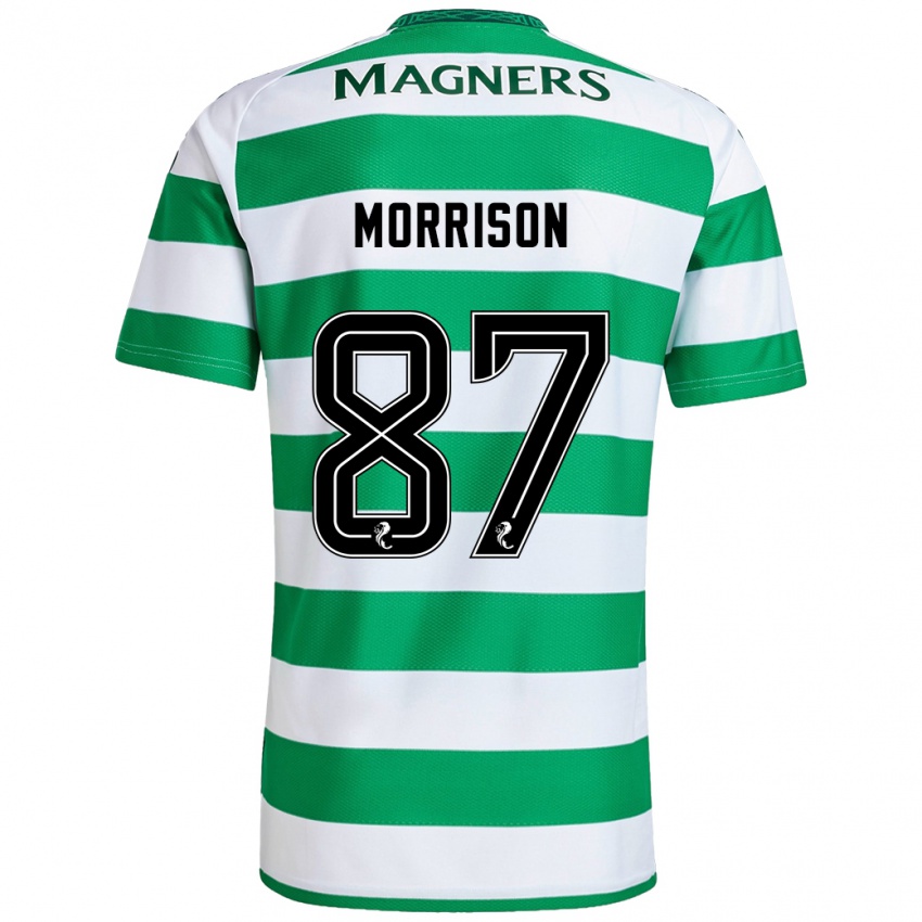 Homem Camisola Joe Morrison #87 Branco Verde Principal 2024/25 Camisa Brasil