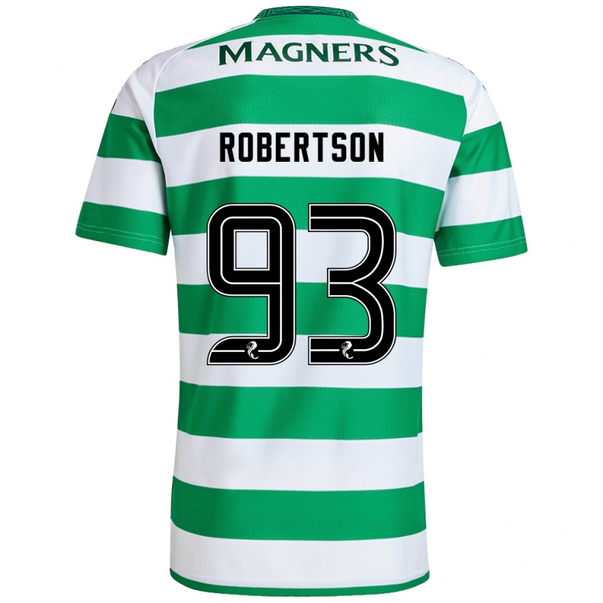 Homem Camisola Mitchell Robertson #93 Branco Verde Principal 2024/25 Camisa Brasil