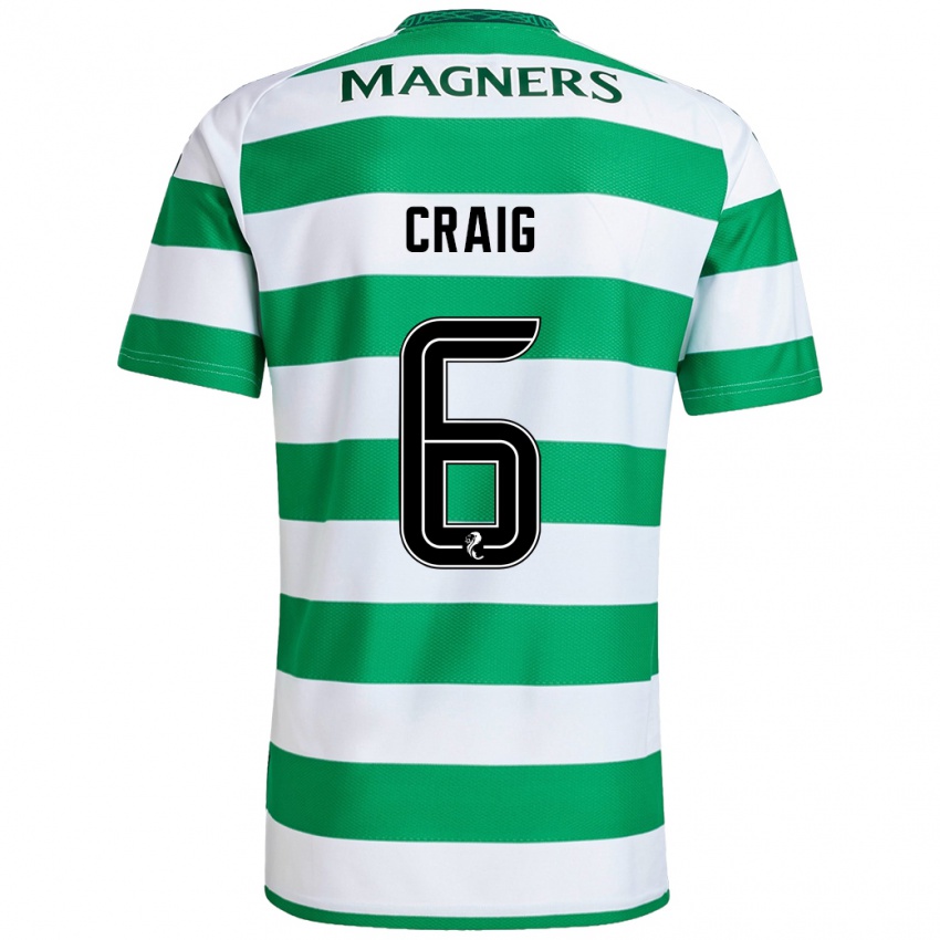 Homem Camisola Chloe Craig #6 Branco Verde Principal 2024/25 Camisa Brasil