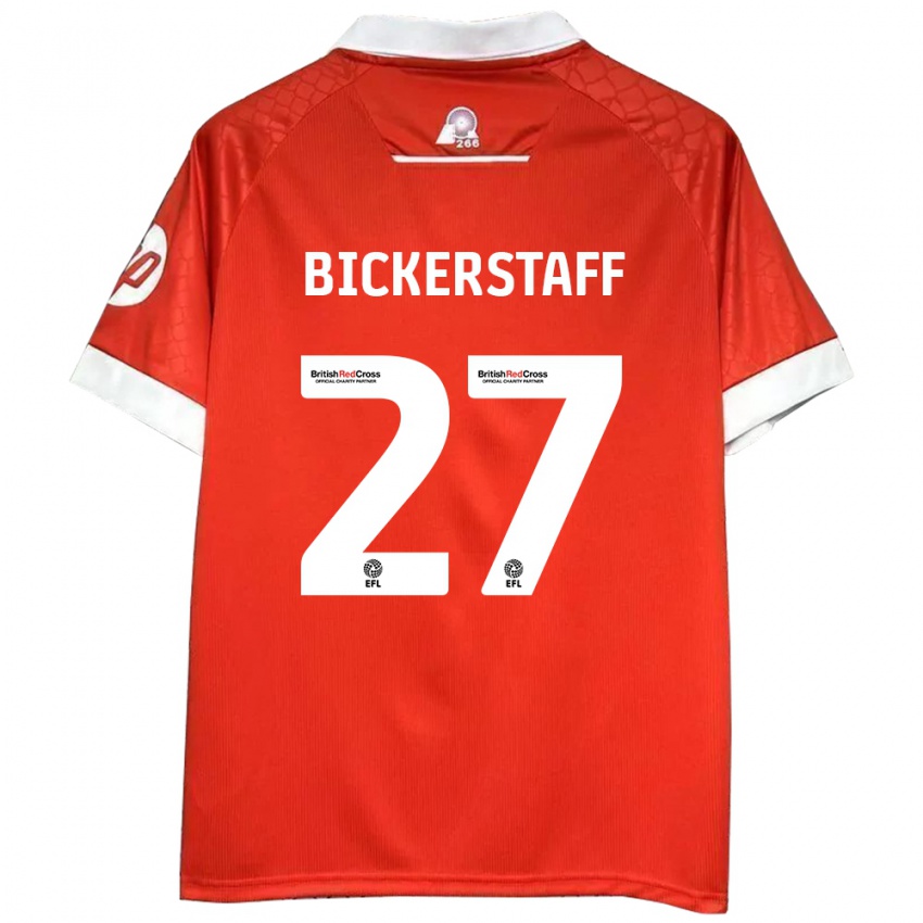 Homem Camisola Jake Bickerstaff #27 Vermelho Branco Principal 2024/25 Camisa Brasil