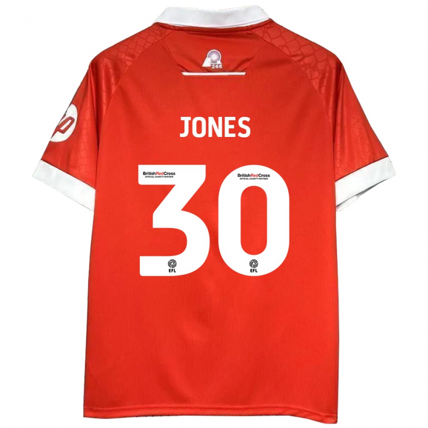 Homem Camisola James Jones #30 Vermelho Branco Principal 2024/25 Camisa Brasil