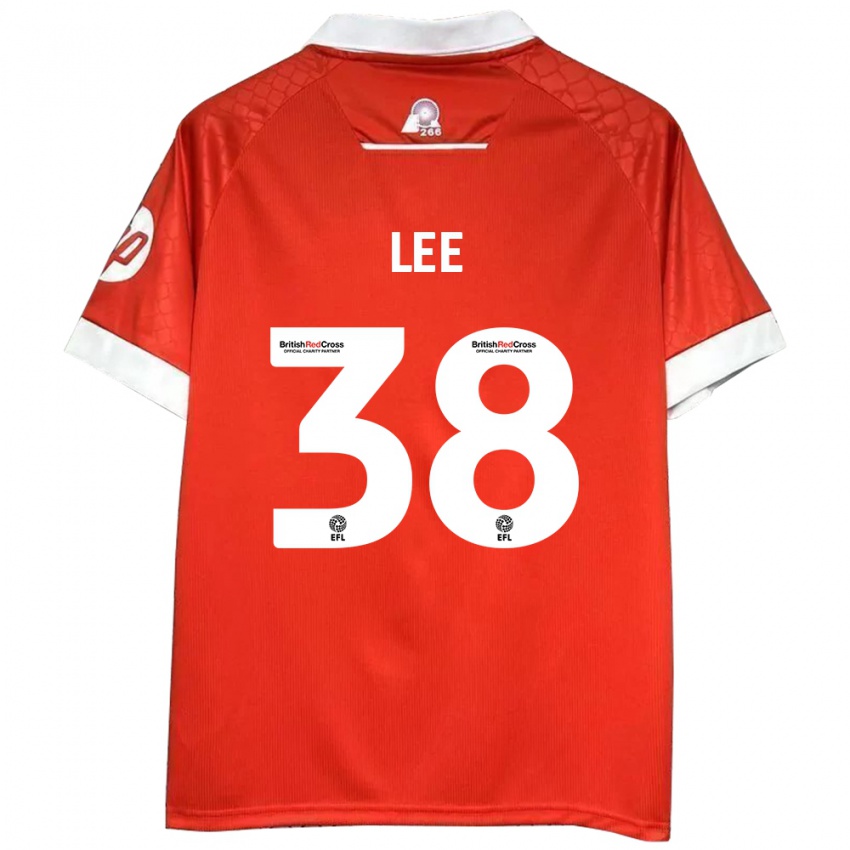 Homem Camisola Elliot Lee #38 Vermelho Branco Principal 2024/25 Camisa Brasil