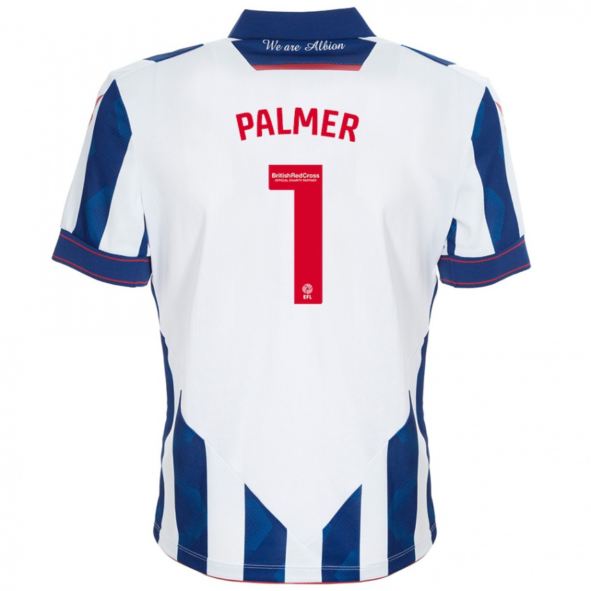 Homem Camisola Alex Palmer #1 Azul Escuro Branco Principal 2024/25 Camisa Brasil