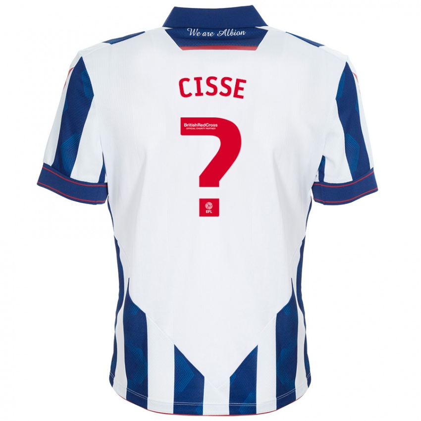 Homem Camisola Ben Cisse #0 Azul Escuro Branco Principal 2024/25 Camisa Brasil