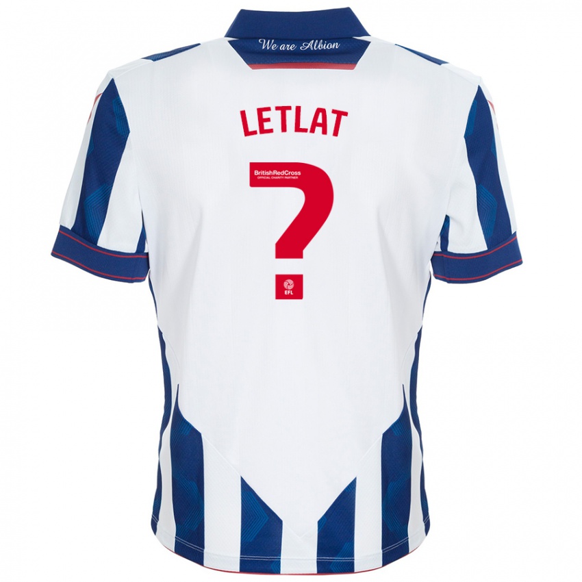 Homem Camisola Adam Letlat #0 Azul Escuro Branco Principal 2024/25 Camisa Brasil