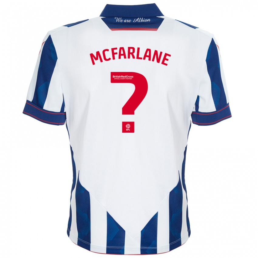 Homem Camisola Ellie Mcfarlane #0 Azul Escuro Branco Principal 2024/25 Camisa Brasil