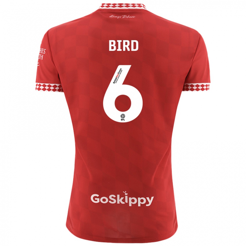 Homem Camisola Max Bird #6 Vermelho Principal 2024/25 Camisa Brasil