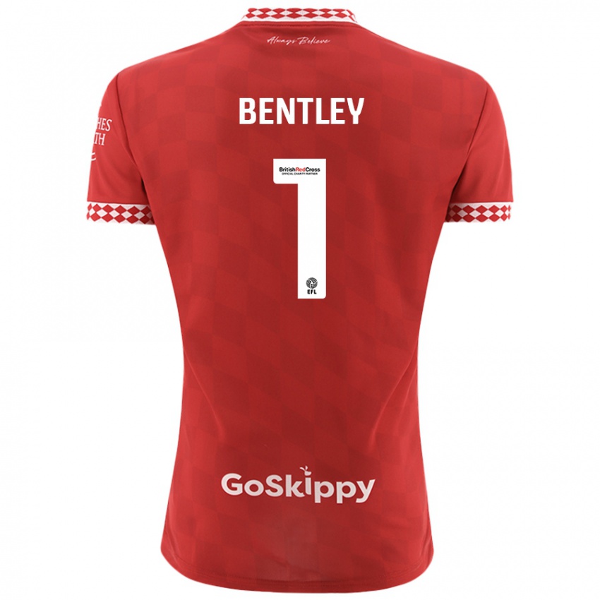 Homem Camisola Fran Bentley #1 Vermelho Principal 2024/25 Camisa Brasil