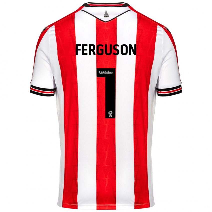 Homem Camisola Georgie Ferguson #1 Vermelho Branco Principal 2024/25 Camisa Brasil