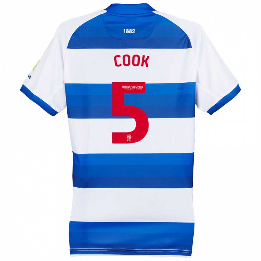 Homem Camisola Steve Cook #5 Azul Branco Principal 2024/25 Camisa Brasil