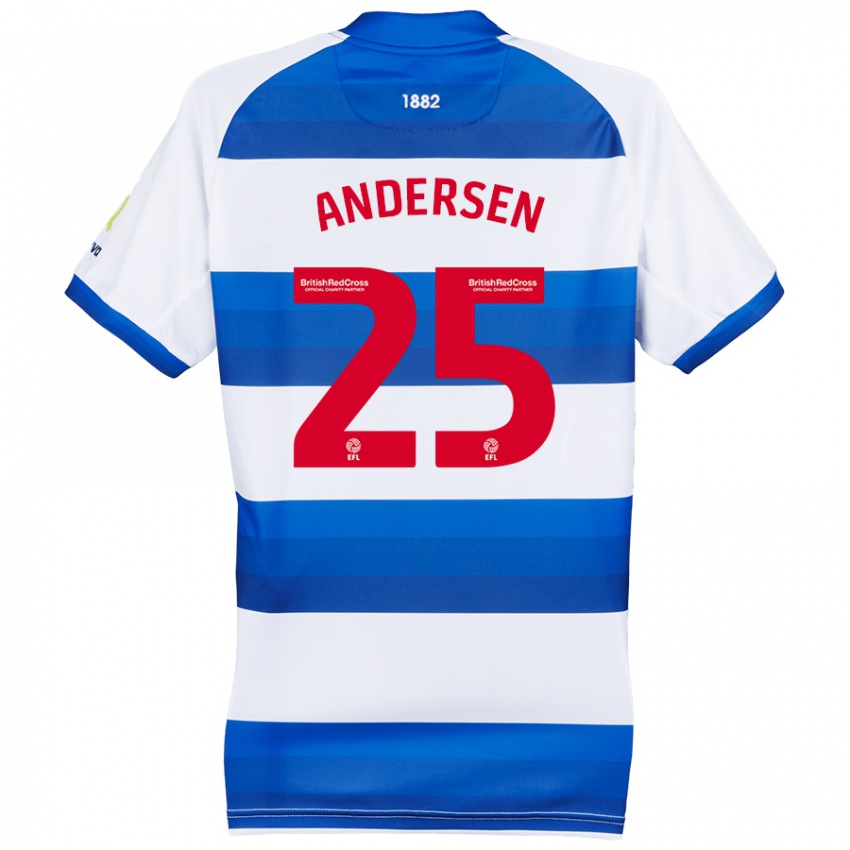 Homem Camisola Lucas Andersen #25 Azul Branco Principal 2024/25 Camisa Brasil