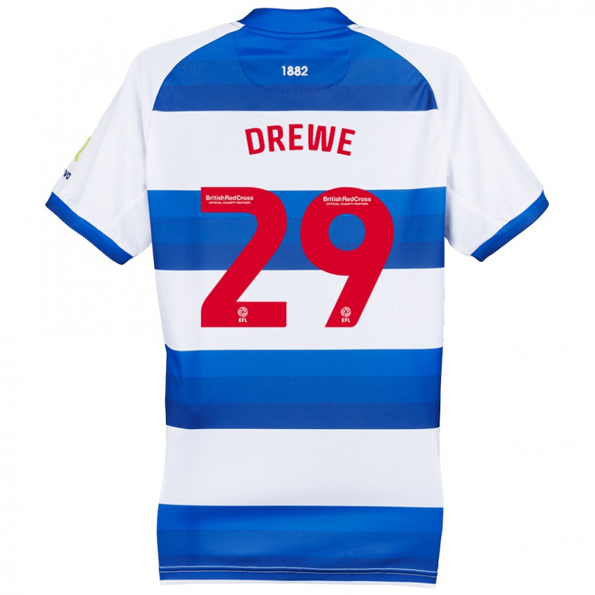 Homem Camisola Aaron Drewe #29 Azul Branco Principal 2024/25 Camisa Brasil