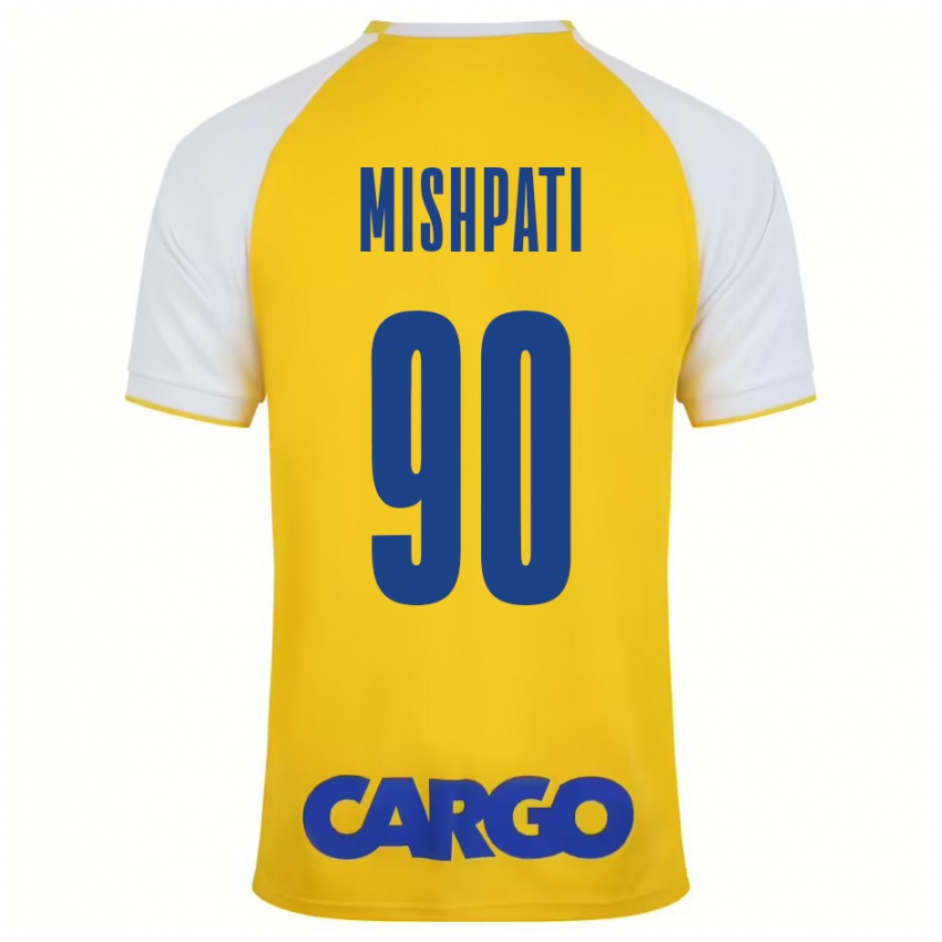 Homem Camisola Roi Mishpati #90 Branco Amarelo Principal 2024/25 Camisa Brasil