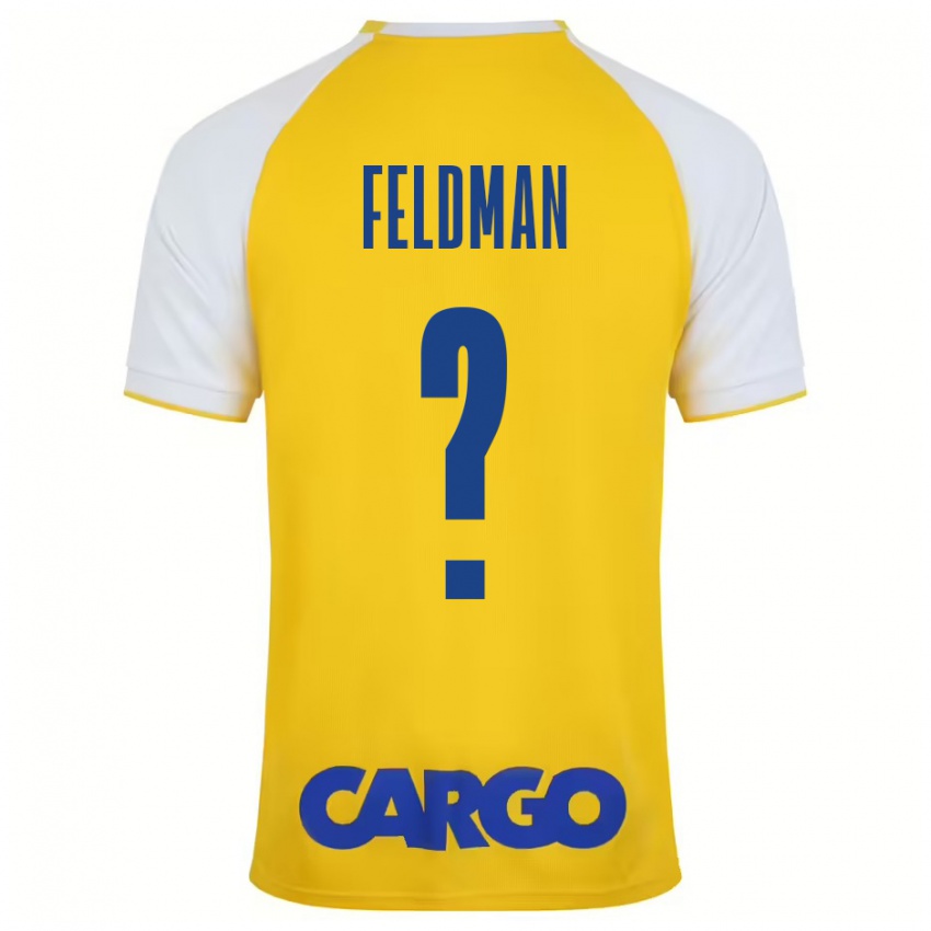 Homem Camisola Ron Feldman #0 Branco Amarelo Principal 2024/25 Camisa Brasil