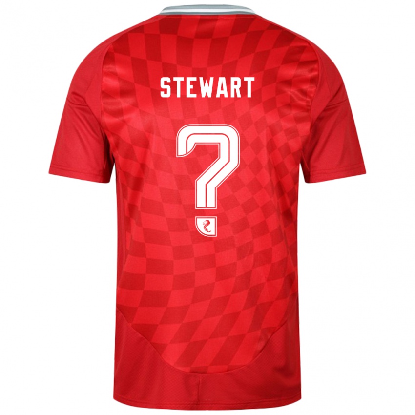 Homem Camisola Alfie Stewart #0 Vermelho Principal 2024/25 Camisa Brasil