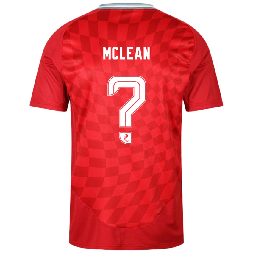 Homem Camisola Sam Mclean #0 Vermelho Principal 2024/25 Camisa Brasil