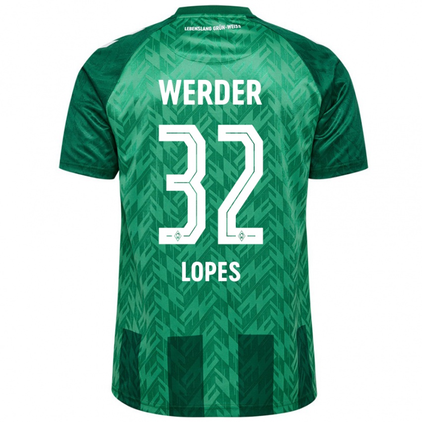 Homem Camisola Eugenio Lopes #32 Verde Principal 2024/25 Camisa Brasil