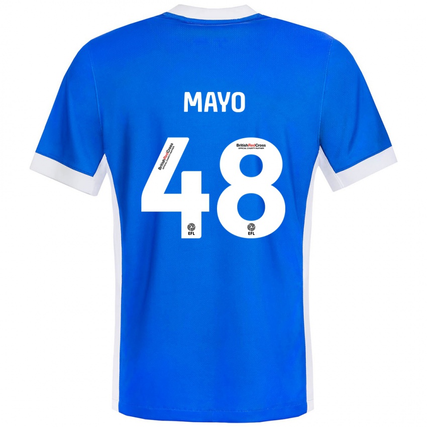 Homem Camisola Bradley Mayo #48 Branco Azul Principal 2024/25 Camisa Brasil