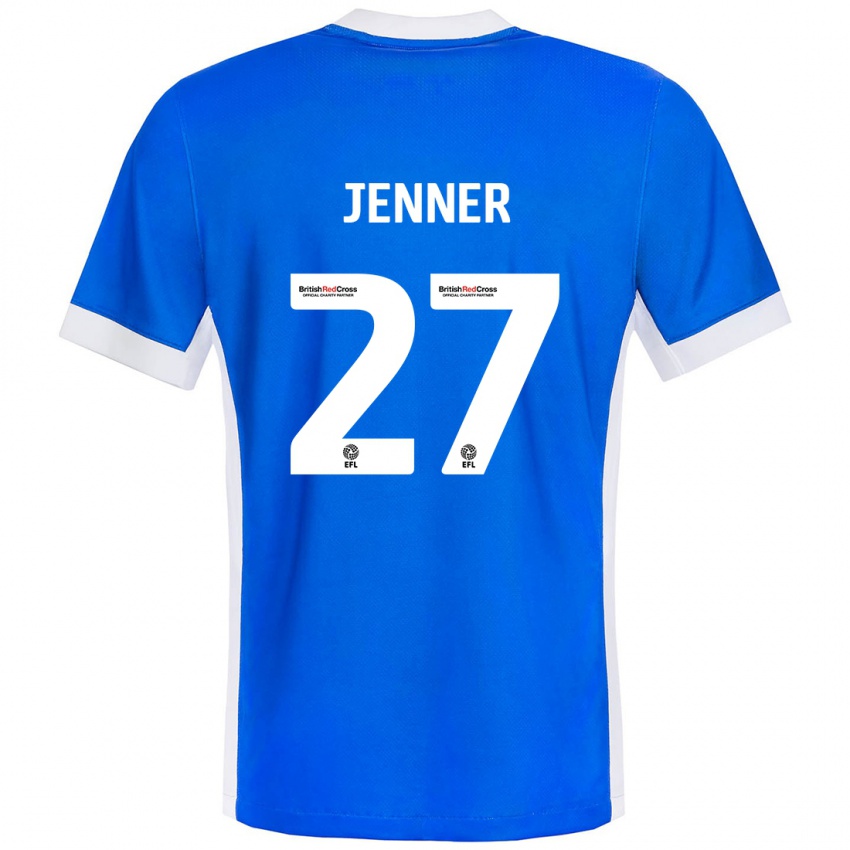 Homem Camisola Abbi Jenner #27 Branco Azul Principal 2024/25 Camisa Brasil