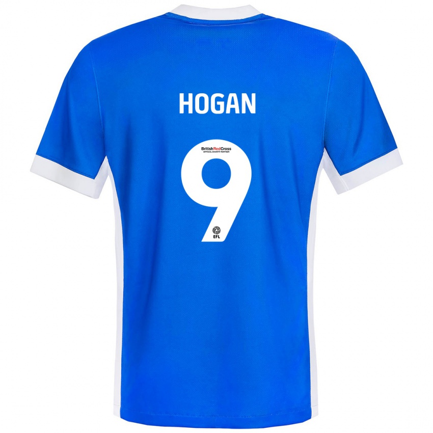 Homem Camisola Scott Hogan #9 Branco Azul Principal 2024/25 Camisa Brasil