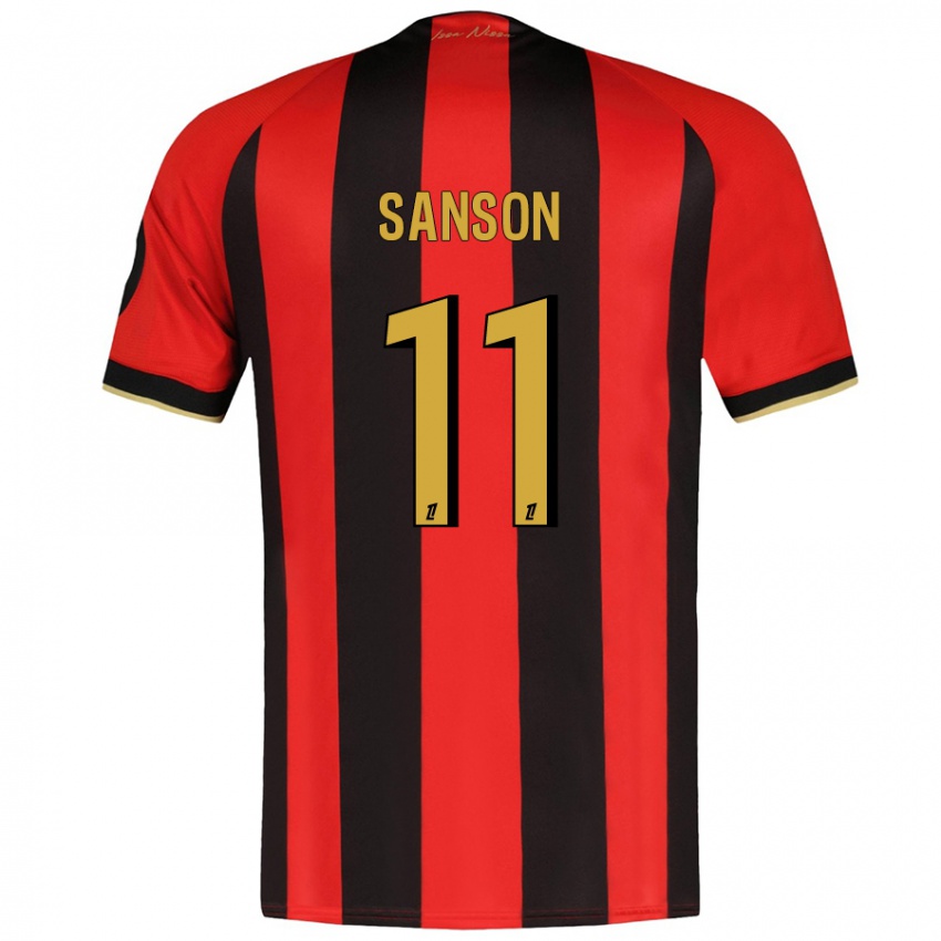 Homem Camisola Morgan Sanson #11 Vermelho Preto Principal 2024/25 Camisa Brasil