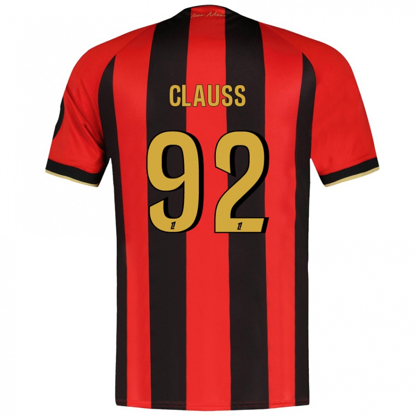 Homem Camisola Jonathan Clauss #92 Vermelho Preto Principal 2024/25 Camisa Brasil