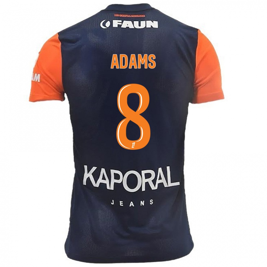 Homem Camisola Akor Adams #8 Laranja Azul Marinho Principal 2024/25 Camisa Brasil