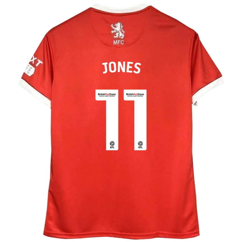 Homem Camisola Isaiah Jones #11 Vermelho Branco Principal 2024/25 Camisa Brasil