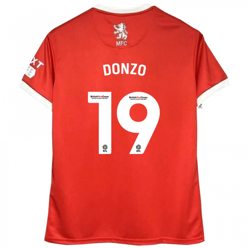 Homem Camisola Jolie Donzo #19 Vermelho Branco Principal 2024/25 Camisa Brasil