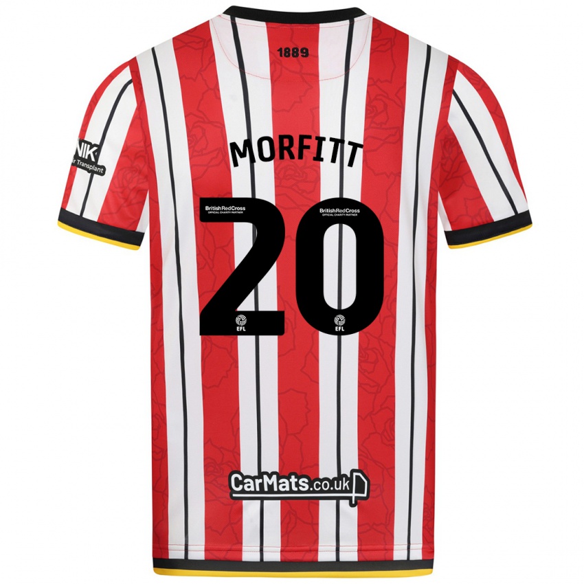 Homem Camisola Izzy Morfitt #20 Listras Brancas Vermelhas Principal 2024/25 Camisa Brasil