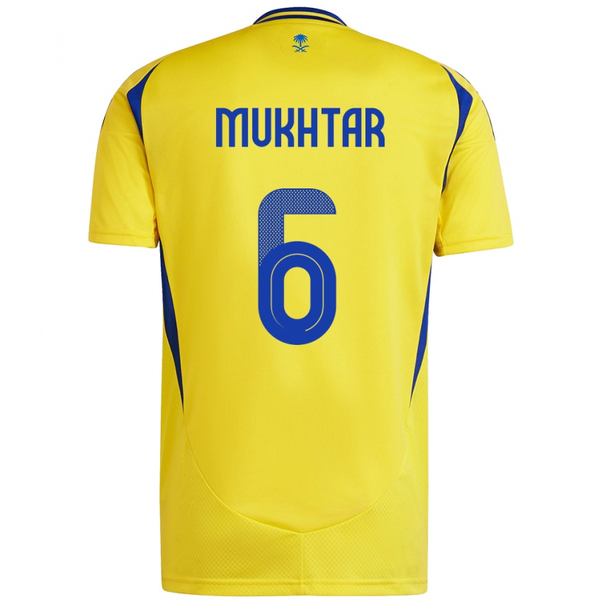 Homem Camisola Mukhtar Ali #6 Azul Amarelo Principal 2024/25 Camisa Brasil