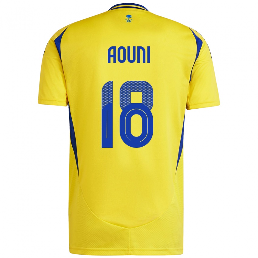 Homem Camisola Samia Aouni #18 Azul Amarelo Principal 2024/25 Camisa Brasil