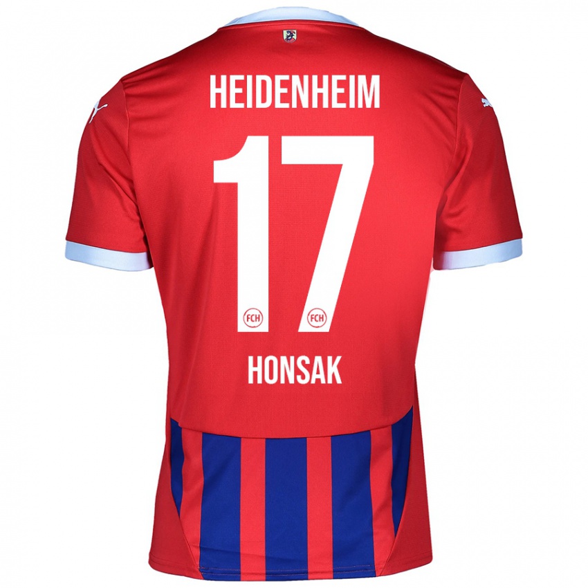 Homem Camisola Mathias Honsak #17 Azul Vermelho Principal 2024/25 Camisa Brasil