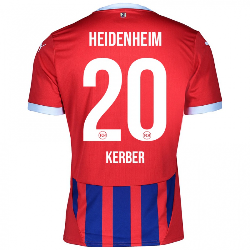 Homem Camisola Luca Kerber #20 Azul Vermelho Principal 2024/25 Camisa Brasil