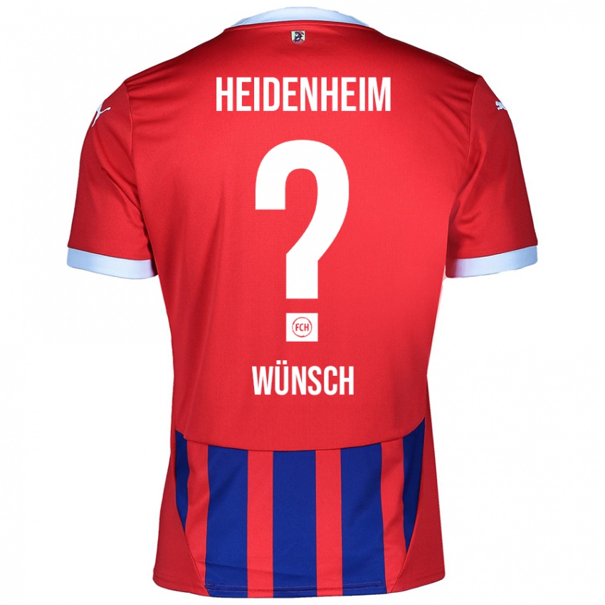 Homem Camisola Luca Wünsch #0 Azul Vermelho Principal 2024/25 Camisa Brasil