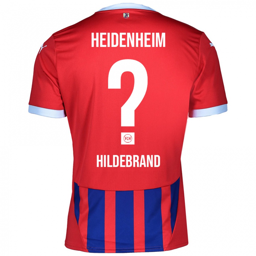 Homem Camisola Jan Hildebrand #0 Azul Vermelho Principal 2024/25 Camisa Brasil