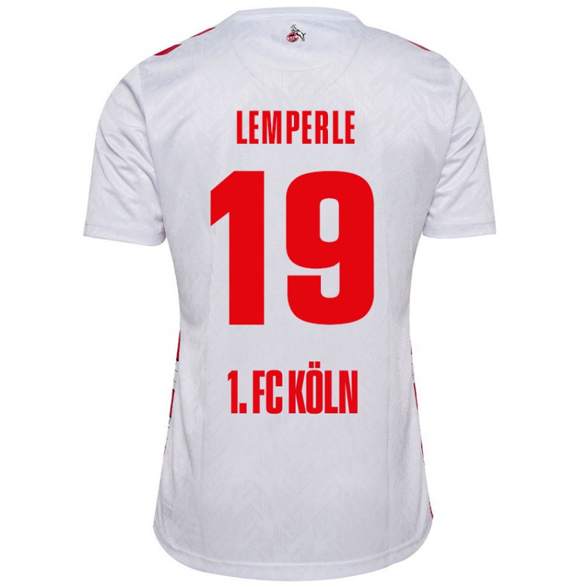 Homem Camisola Tim Lemperle #19 Vermelho Branco Principal 2024/25 Camisa Brasil