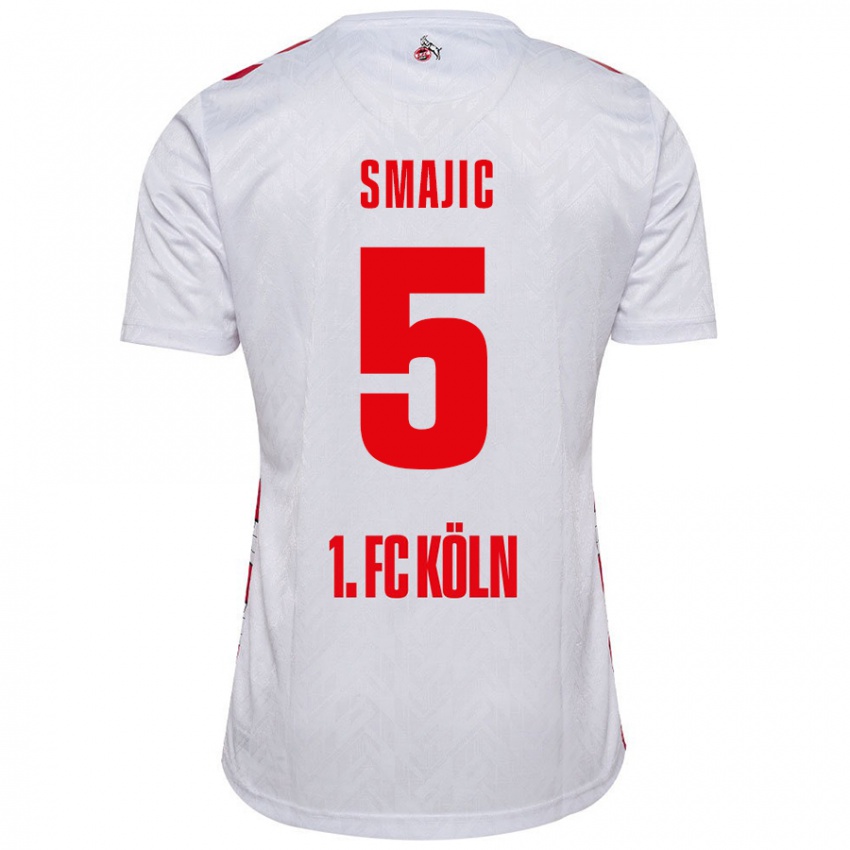 Homem Camisola Rijad Smajic #5 Vermelho Branco Principal 2024/25 Camisa Brasil