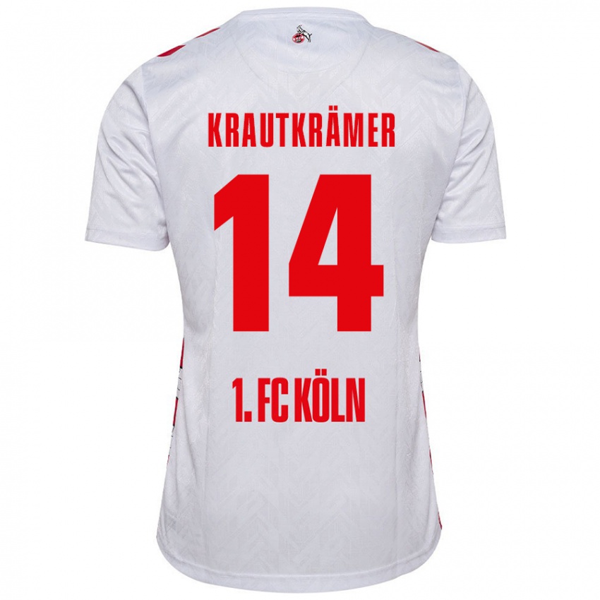 Homem Camisola Jakob Krautkrämer #14 Vermelho Branco Principal 2024/25 Camisa Brasil