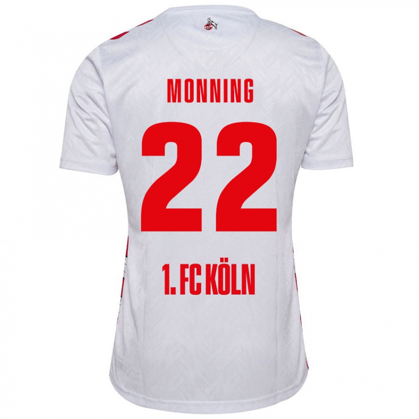 Homem Camisola Marlon Monning #22 Vermelho Branco Principal 2024/25 Camisa Brasil