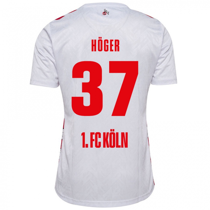 Homem Camisola Marco Höger #37 Vermelho Branco Principal 2024/25 Camisa Brasil