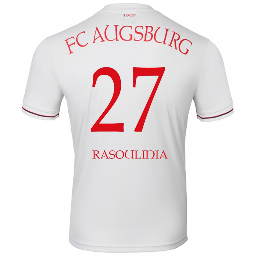 Homem Camisola Nick Rasoulinia #27 Branco Principal 2024/25 Camisa Brasil