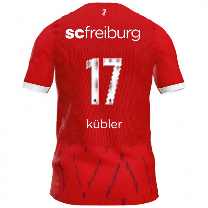 Homem Camisola Lukas Kübler #17 Vermelho Principal 2024/25 Camisa Brasil